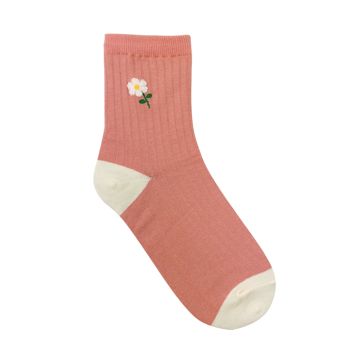 Women's Crew Warm Flower Socks