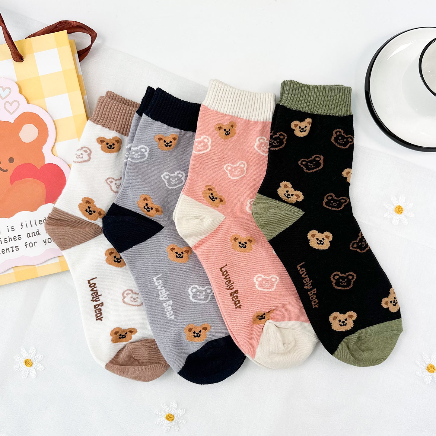 Women's Crew Bear Love Socks