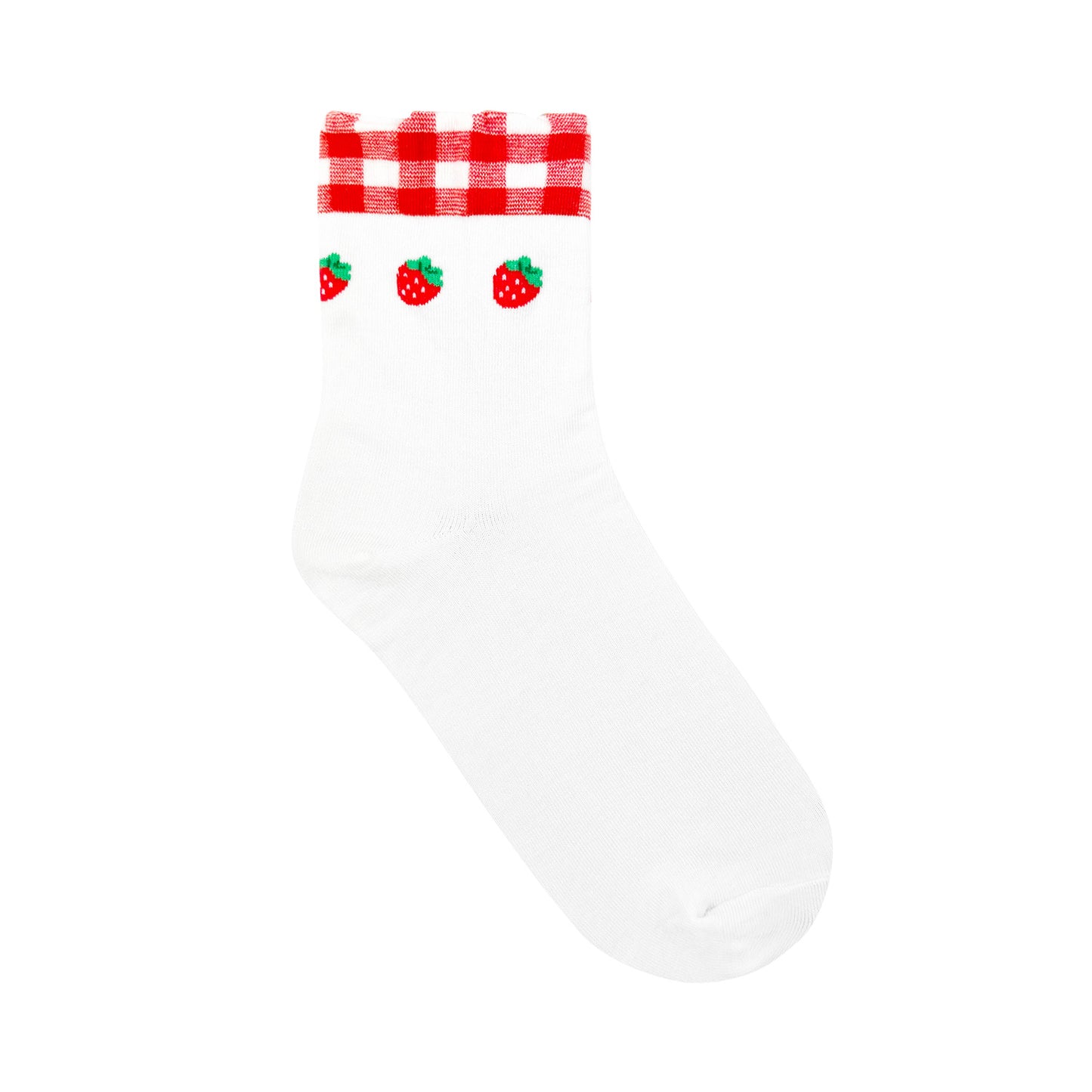 Women's Crew Fruit Check Socks