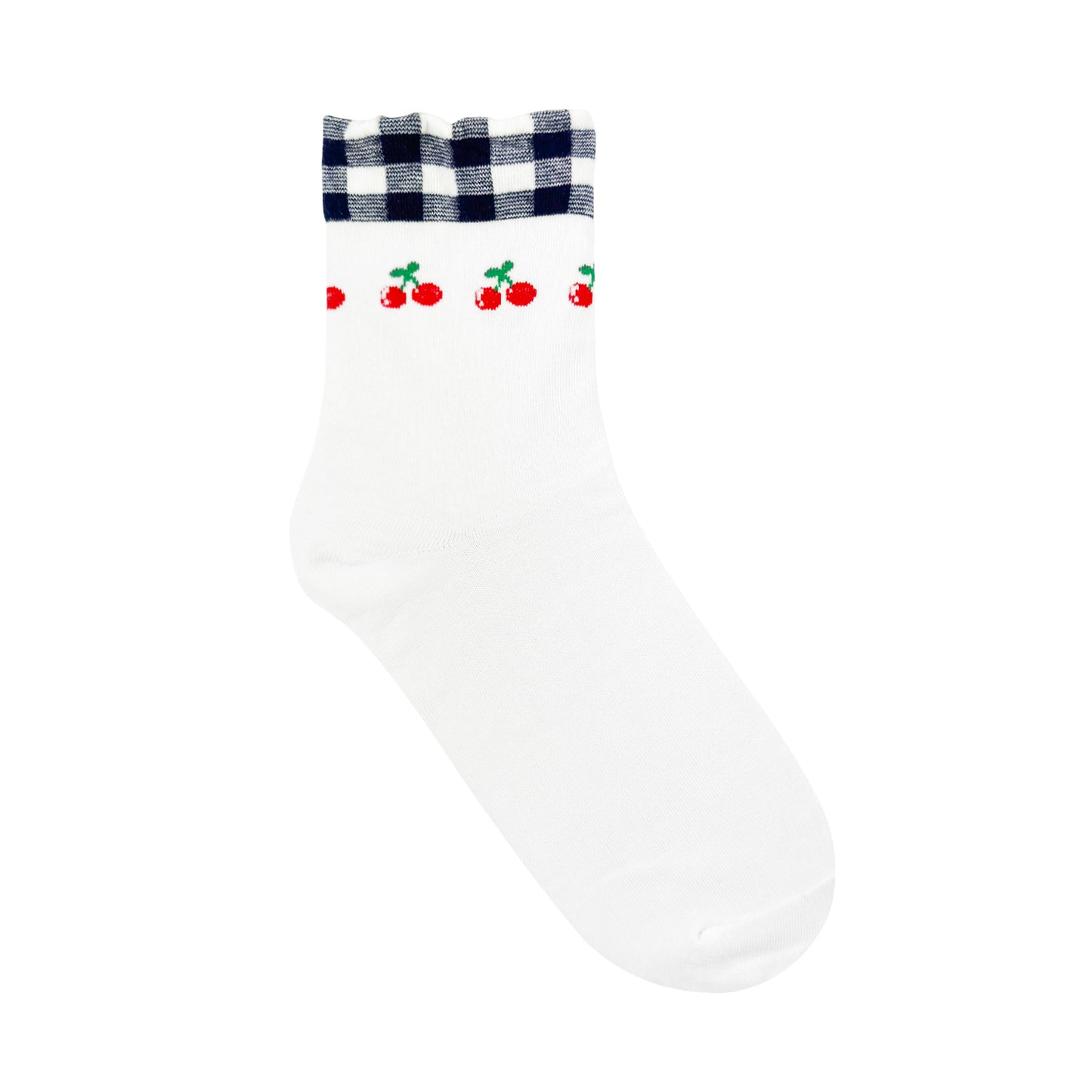 Women's Crew Fruit Check Socks