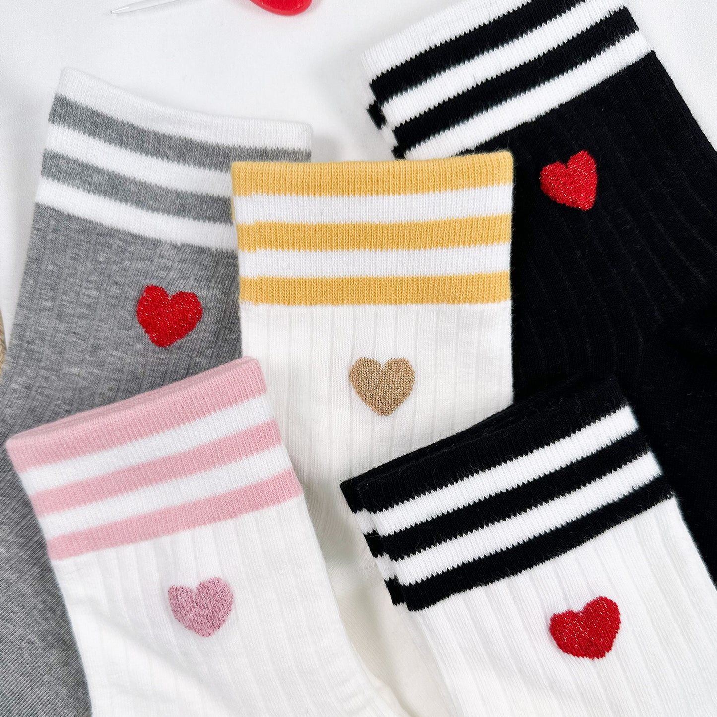 Women's Crew Heart Palette Socks