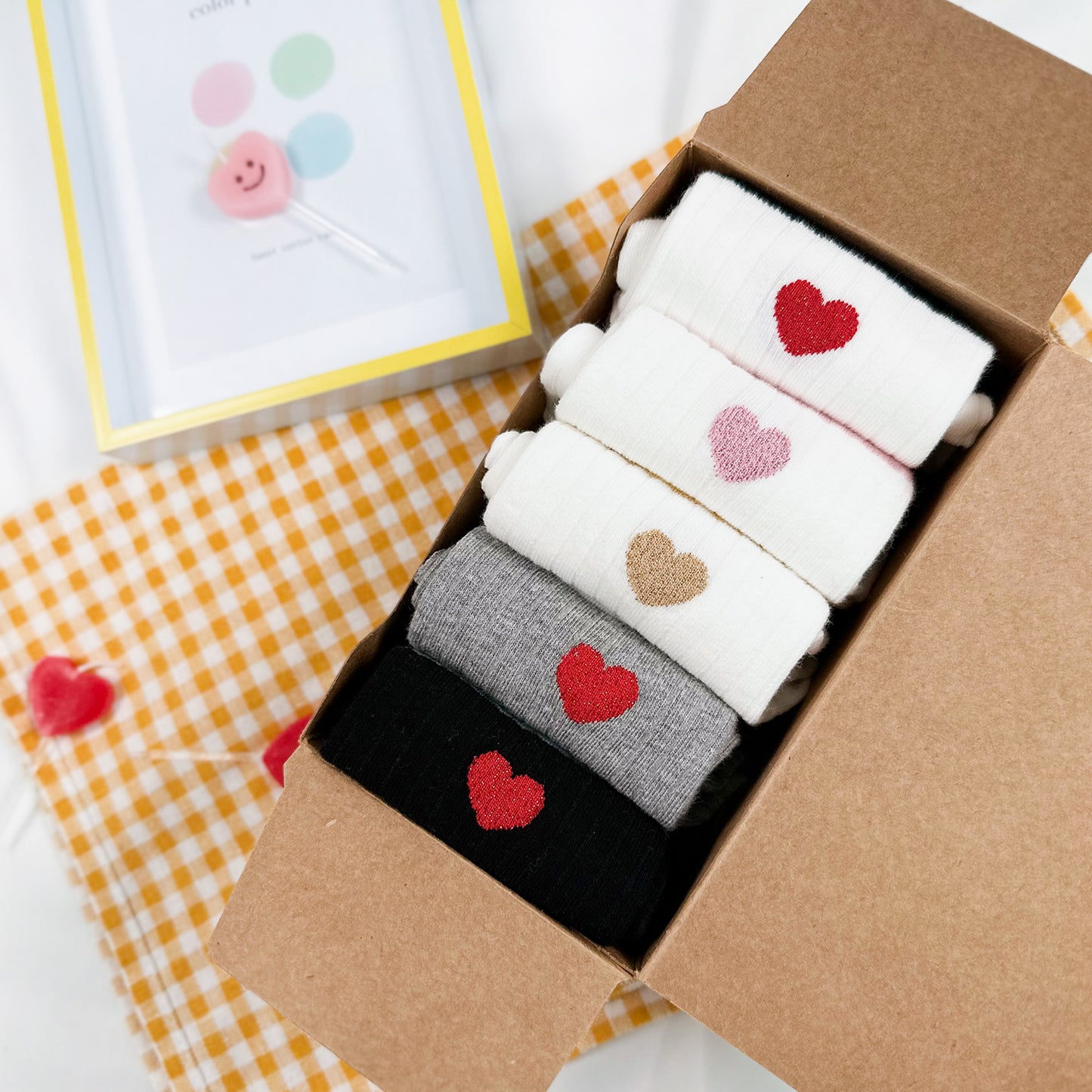 Women's Crew Heart Palette Socks