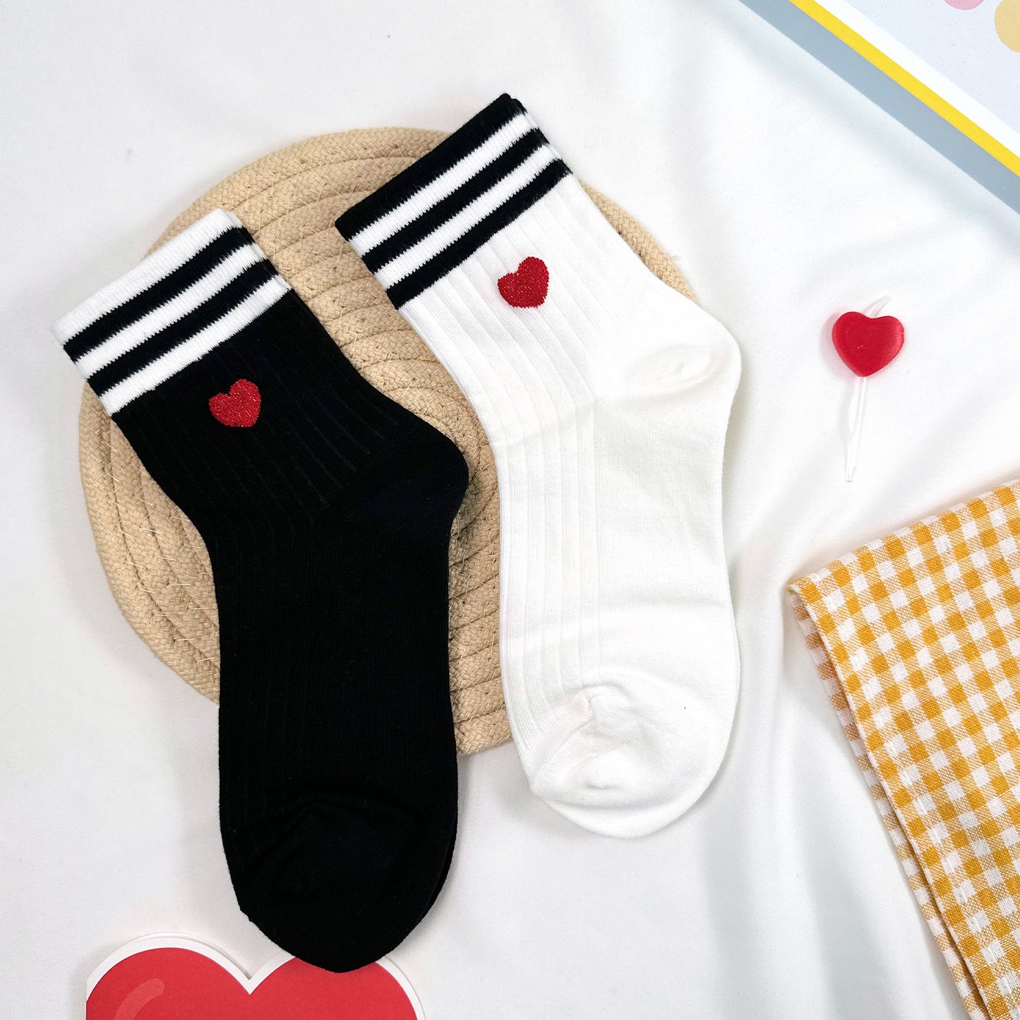 Women's Crew Heart Palette Socks