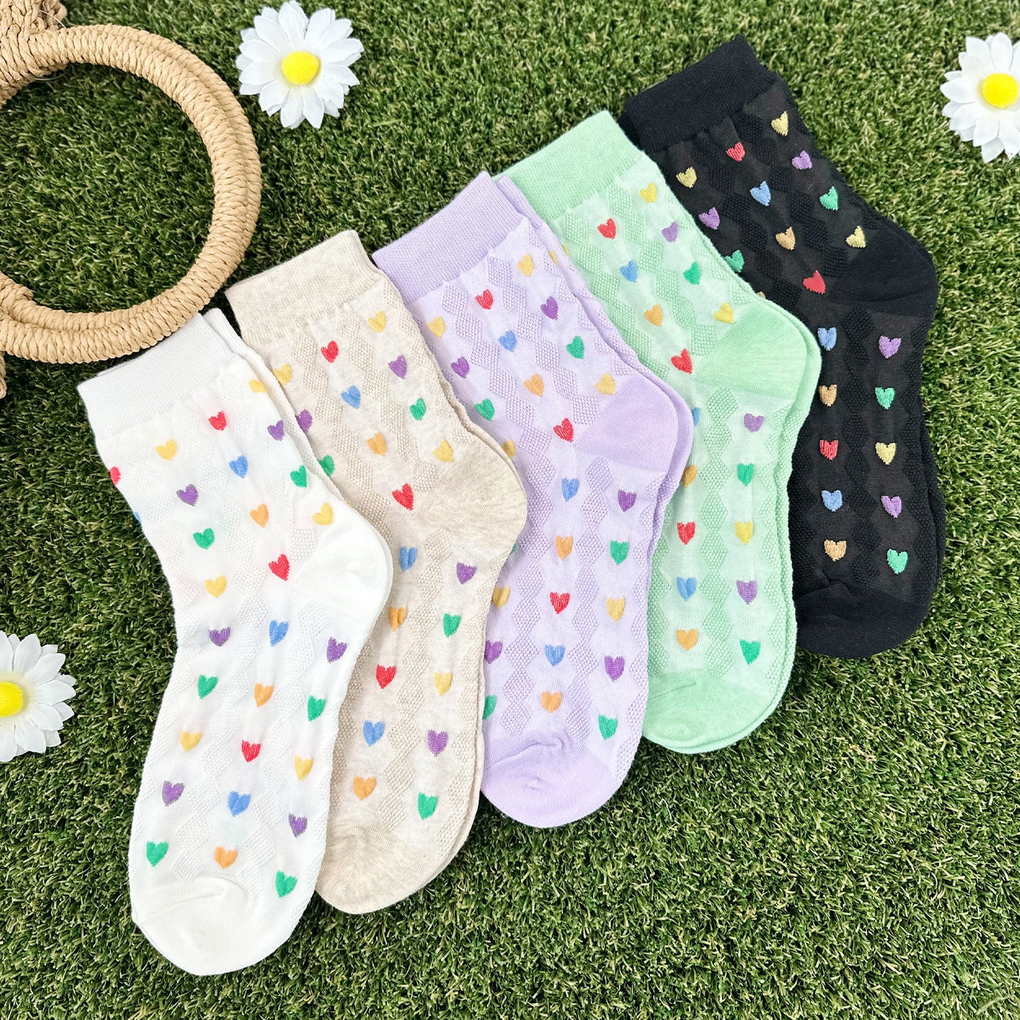 Women's Crew Heart Party Socks