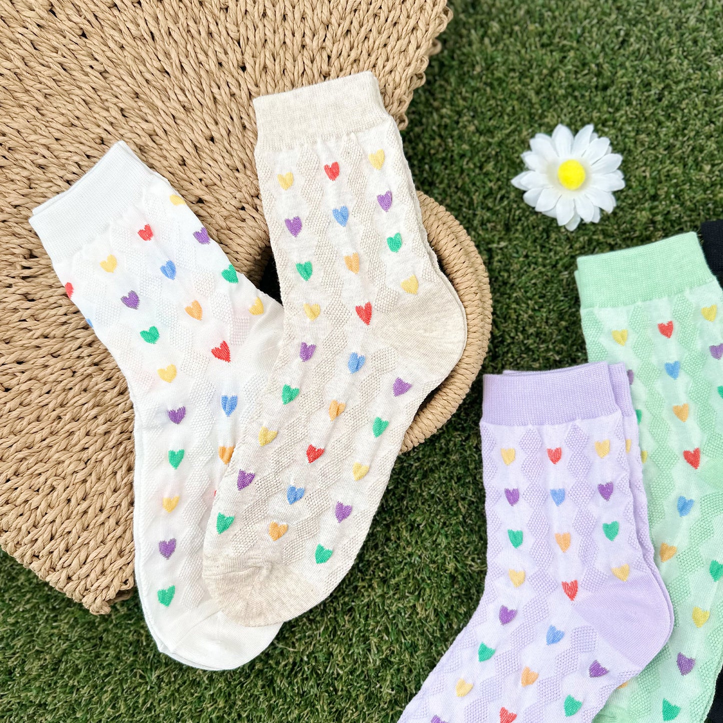 Women's Crew Heart Party Socks