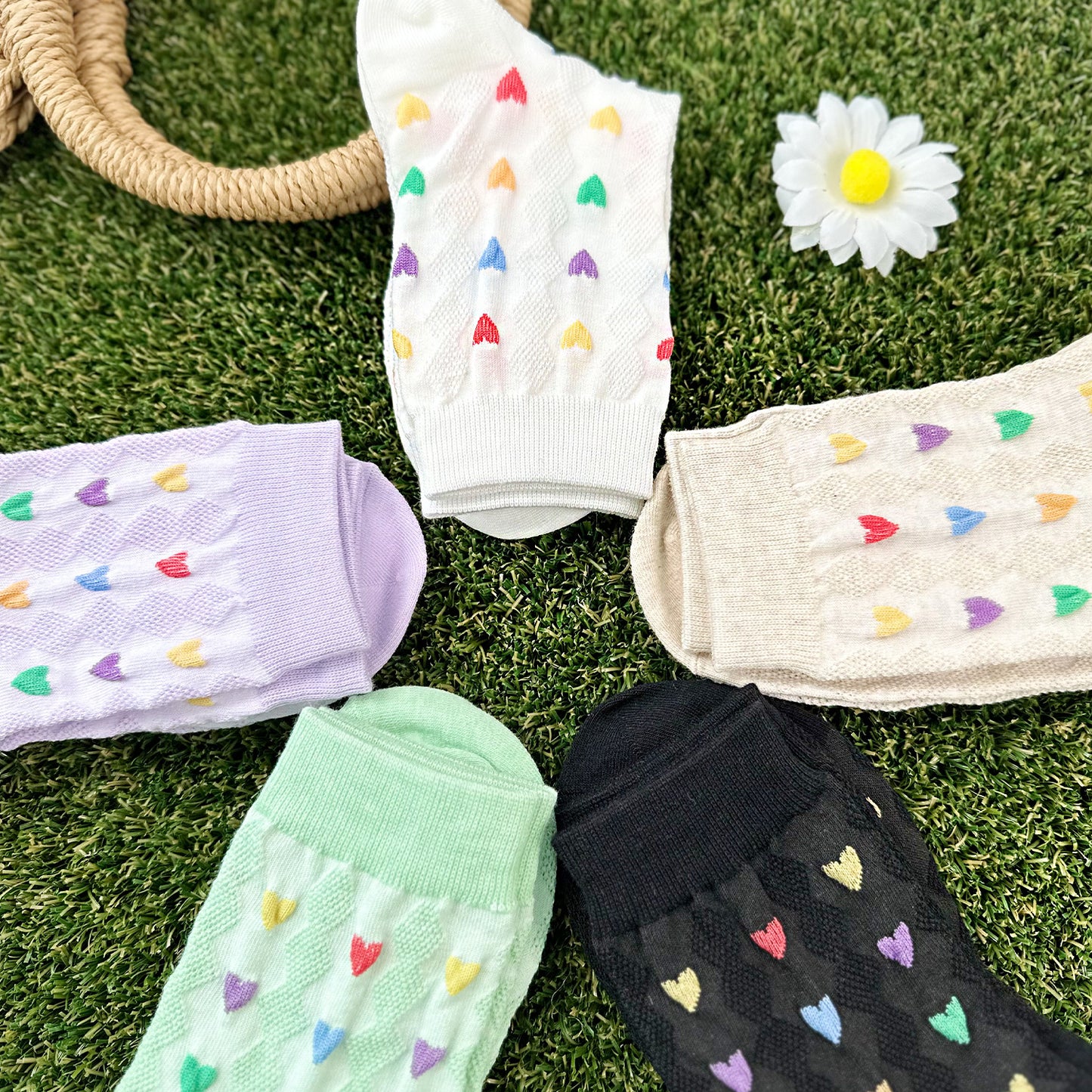 Women's Crew Heart Party Socks