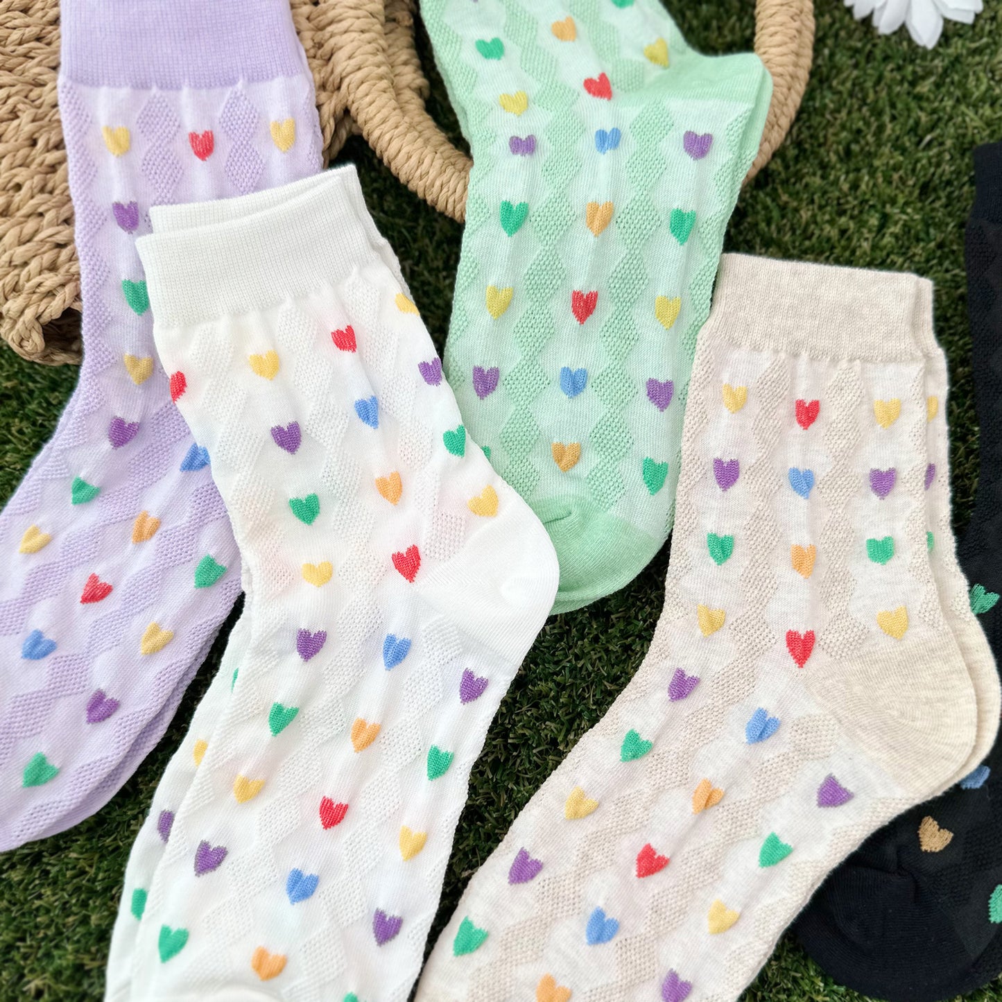 Women's Crew Heart Party Socks
