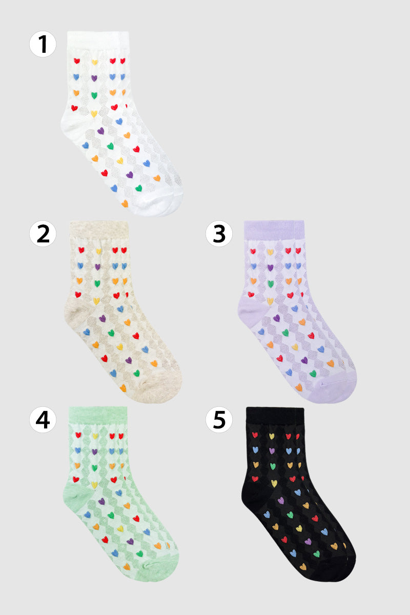 Women's Crew Heart Party Socks