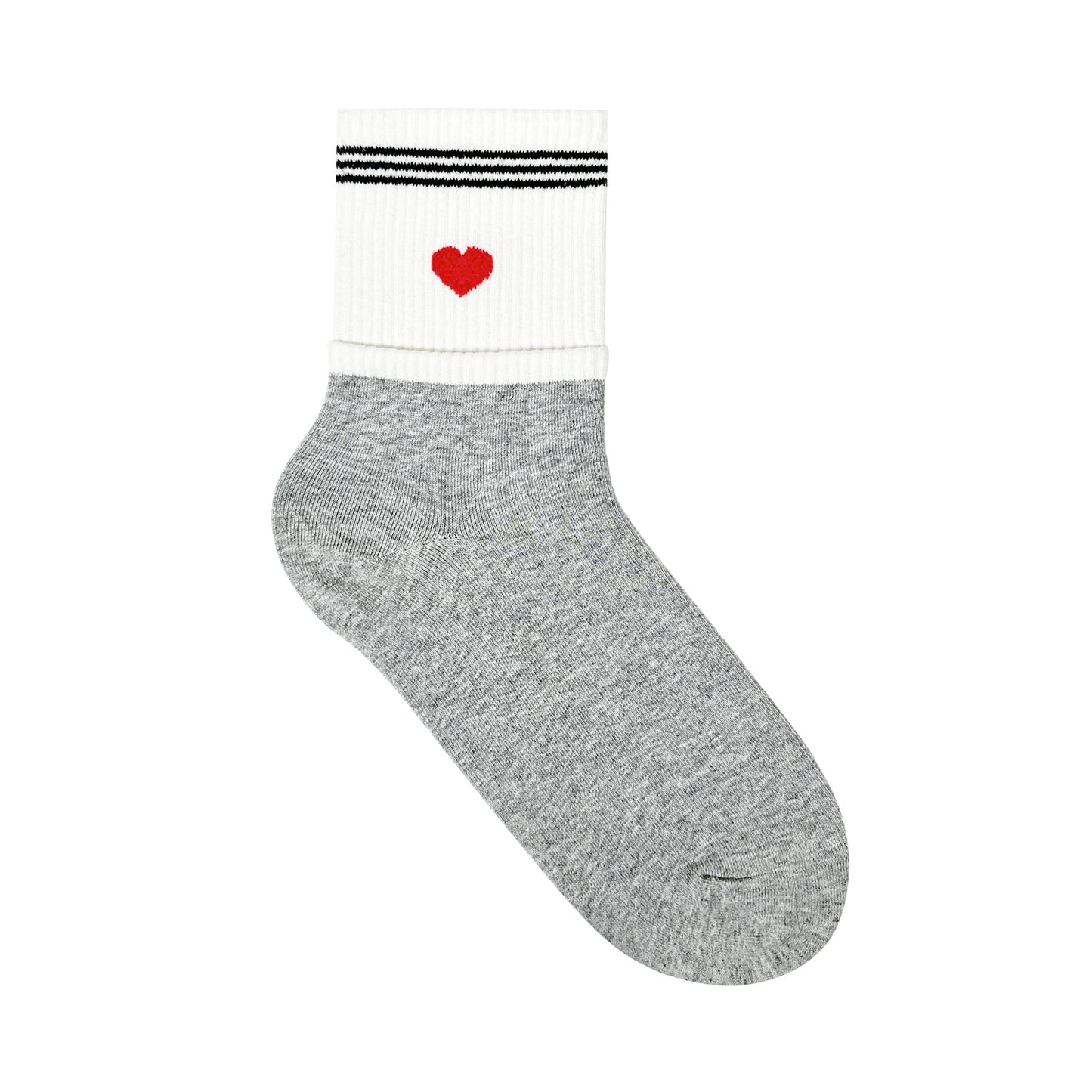 Women's Daily Heart Socks - Made in Korea