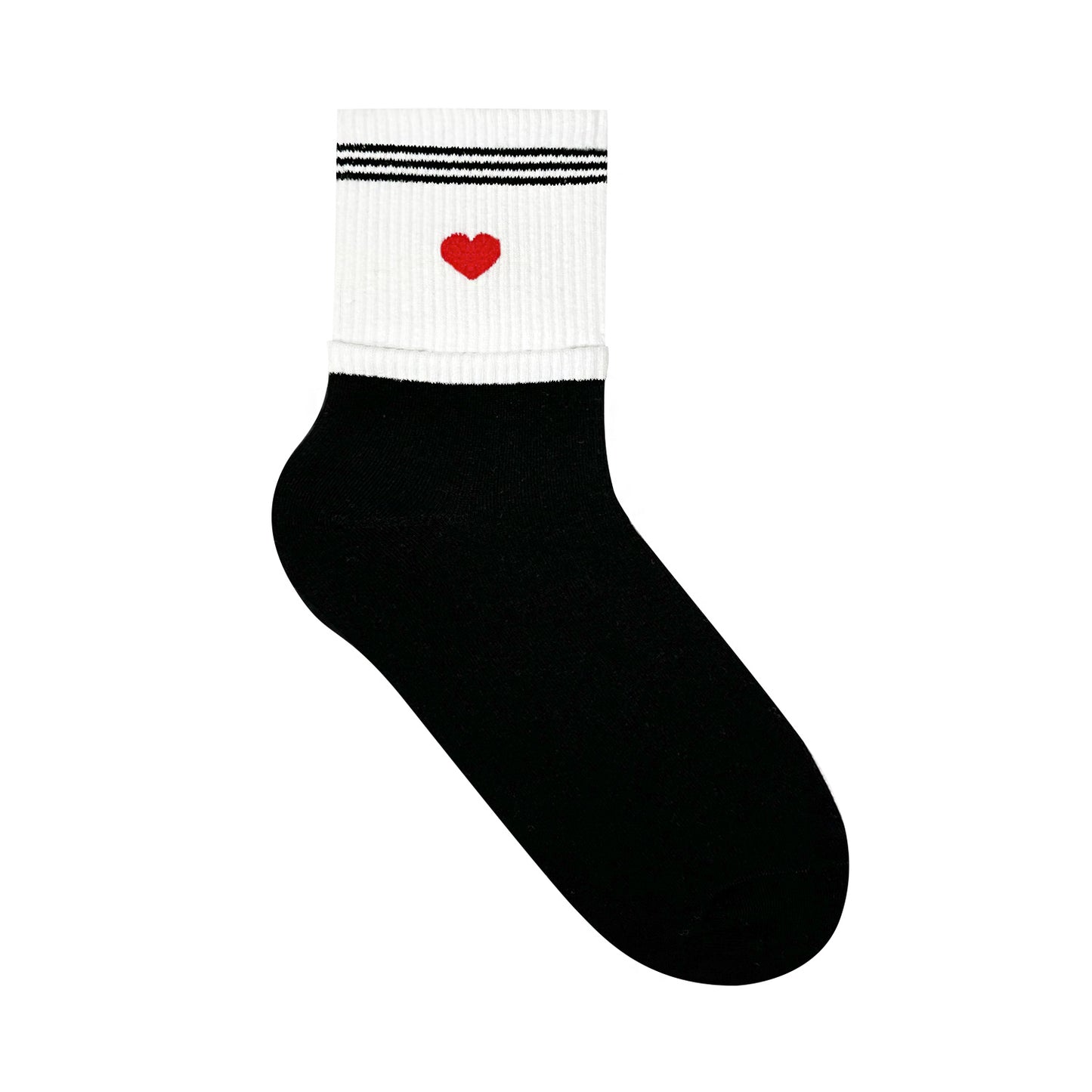 Women's Daily Heart Socks - Made in Korea
