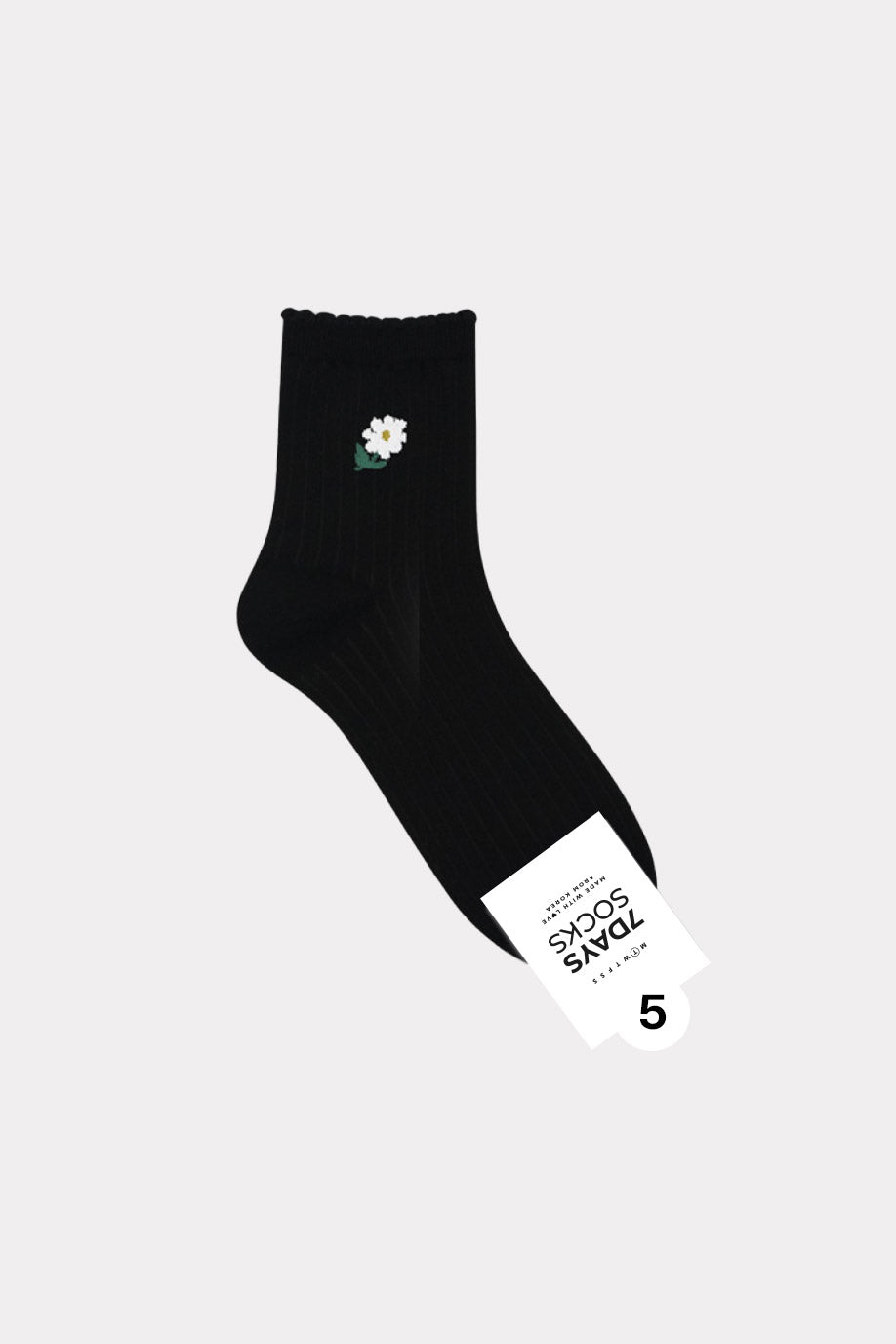 Women's Crew Flower Socks - Made in Korea