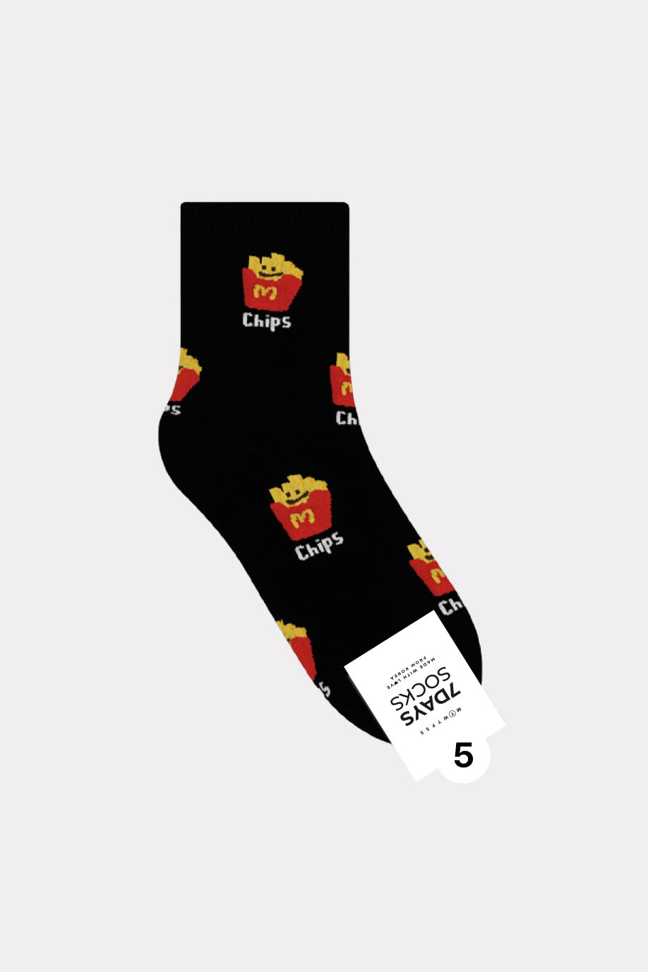 Women's Crew Petit Food Socks - Made in Korea