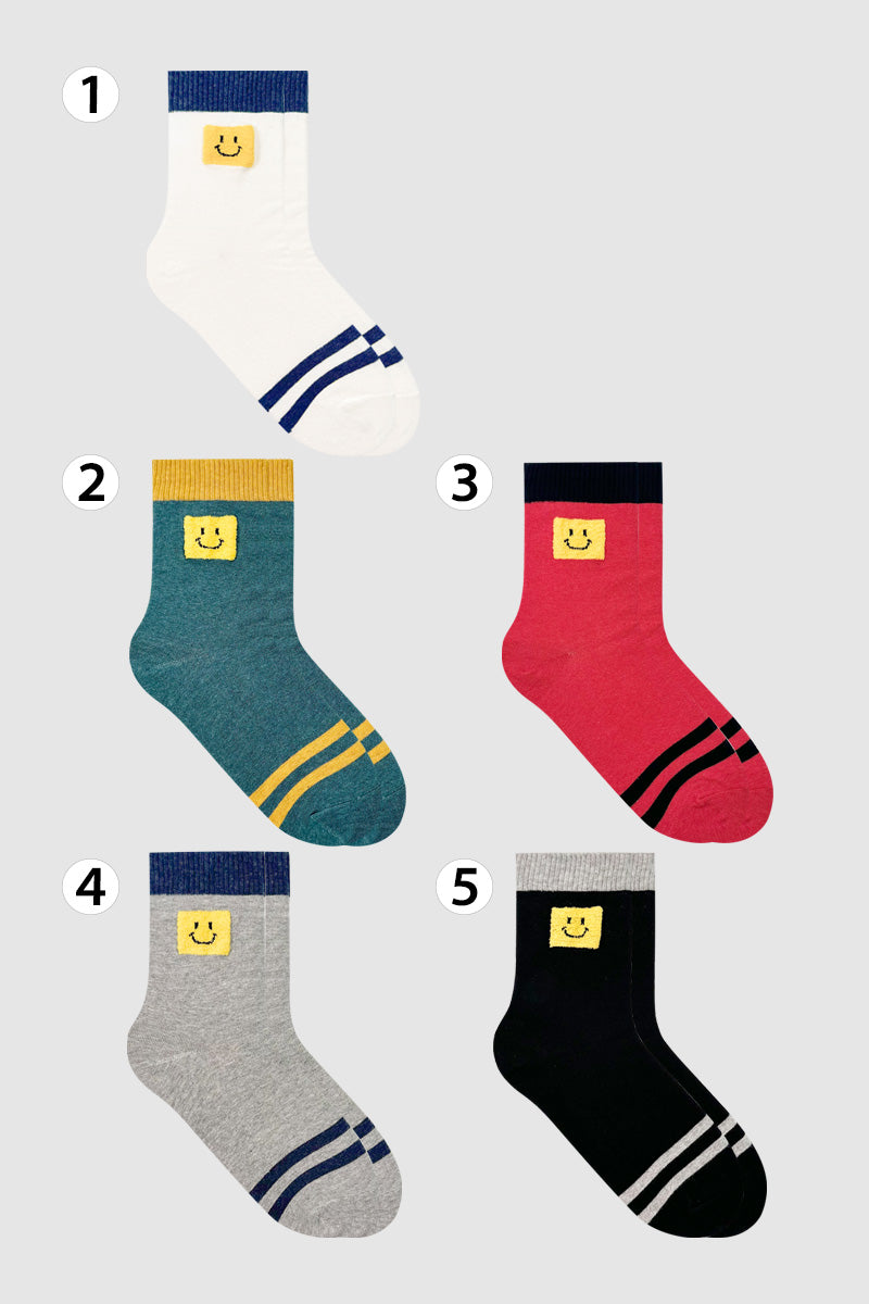 Women's Crew Fluffy Coloring Stripe Socks
