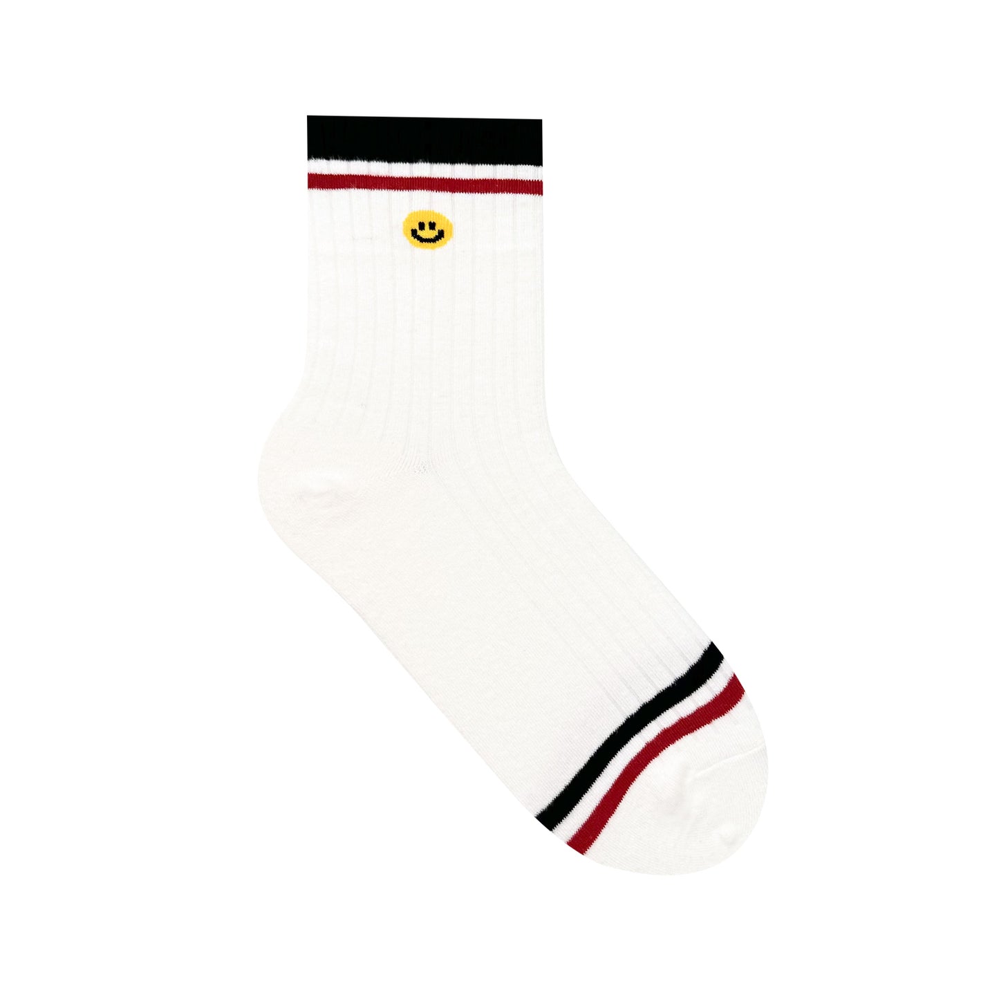 Women's Crew Two-Color Smile Line Socks