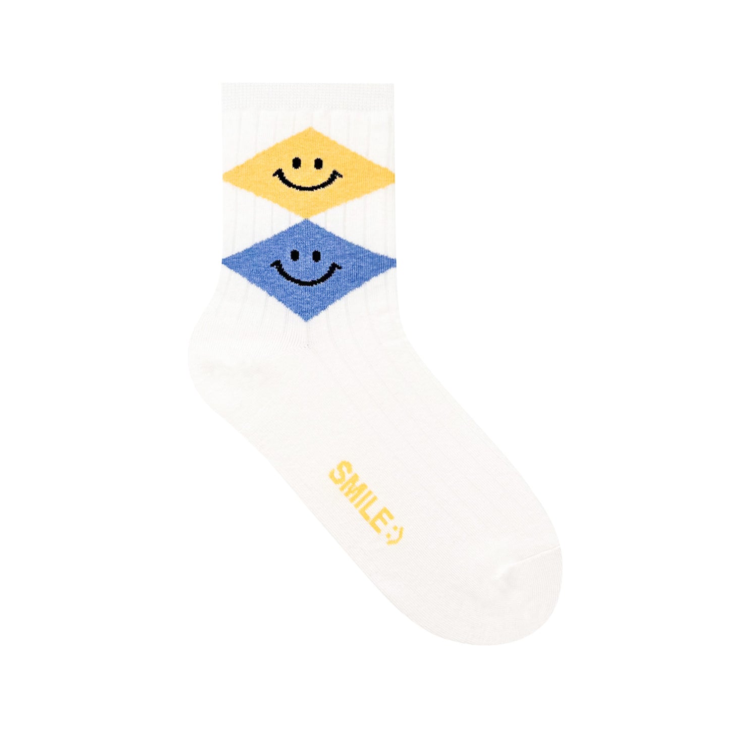 Women's Crew Argyle Smile Socks