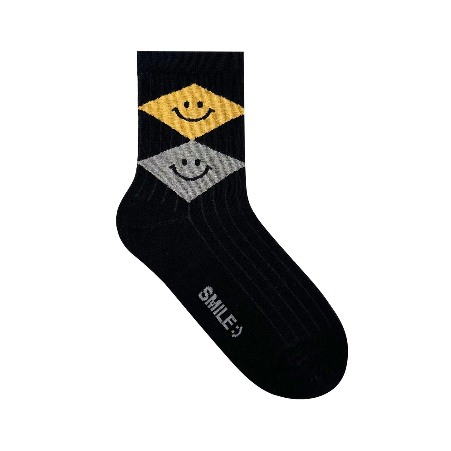 Women's Crew Argyle Smile Socks