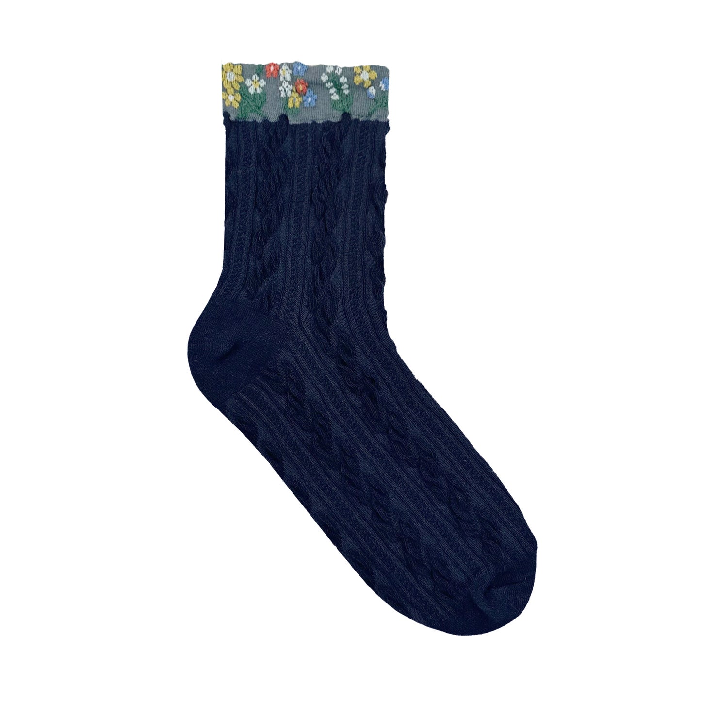 Women's Crew Mesh Snow Flower Socks