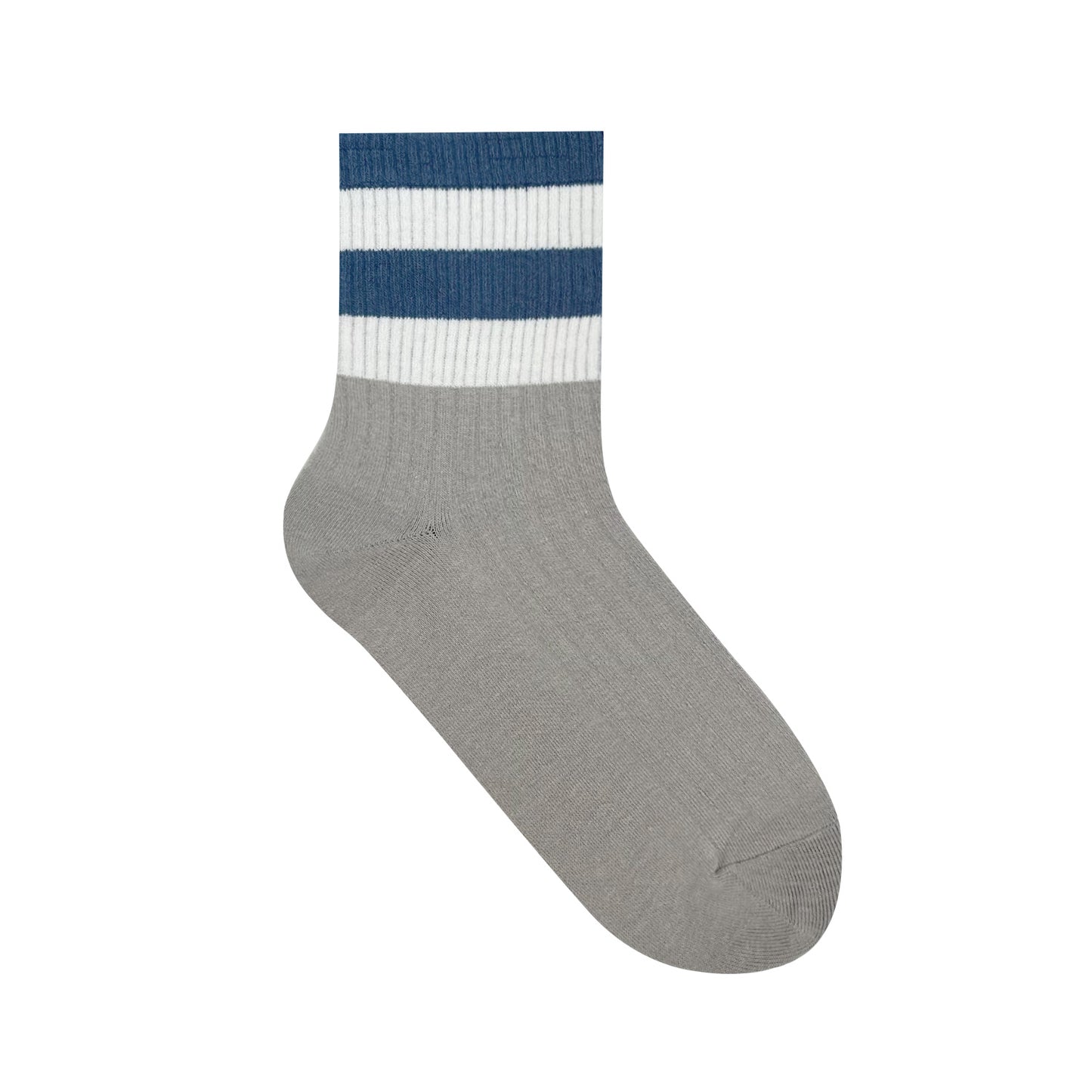 Women's Crew Ribbed Two-Tone Stripe Socks
