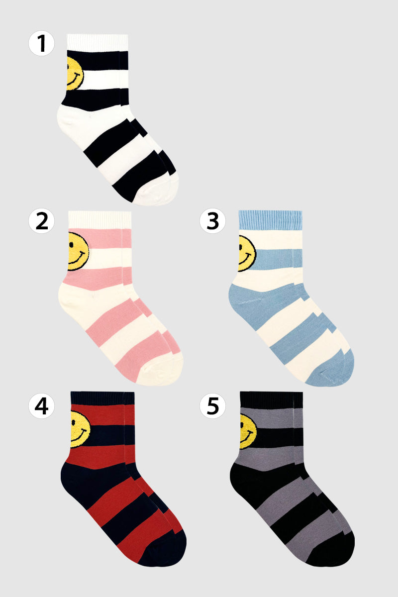 Women's Crew Coloring Smile Socks