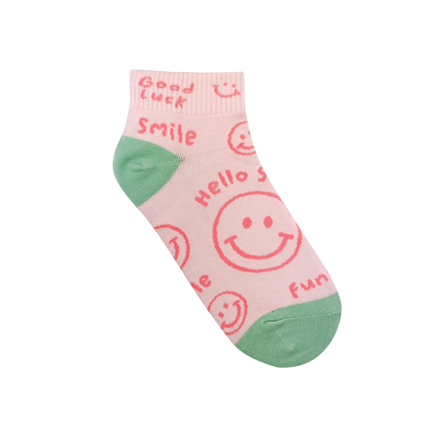 Women's Crew Smile Graffiti Socks