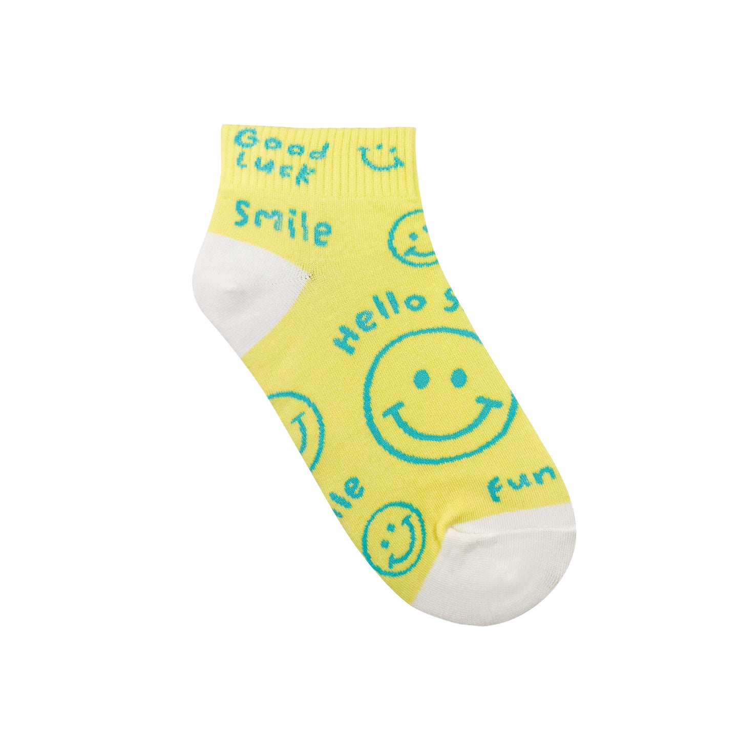 Women's Crew Smile Graffiti Socks