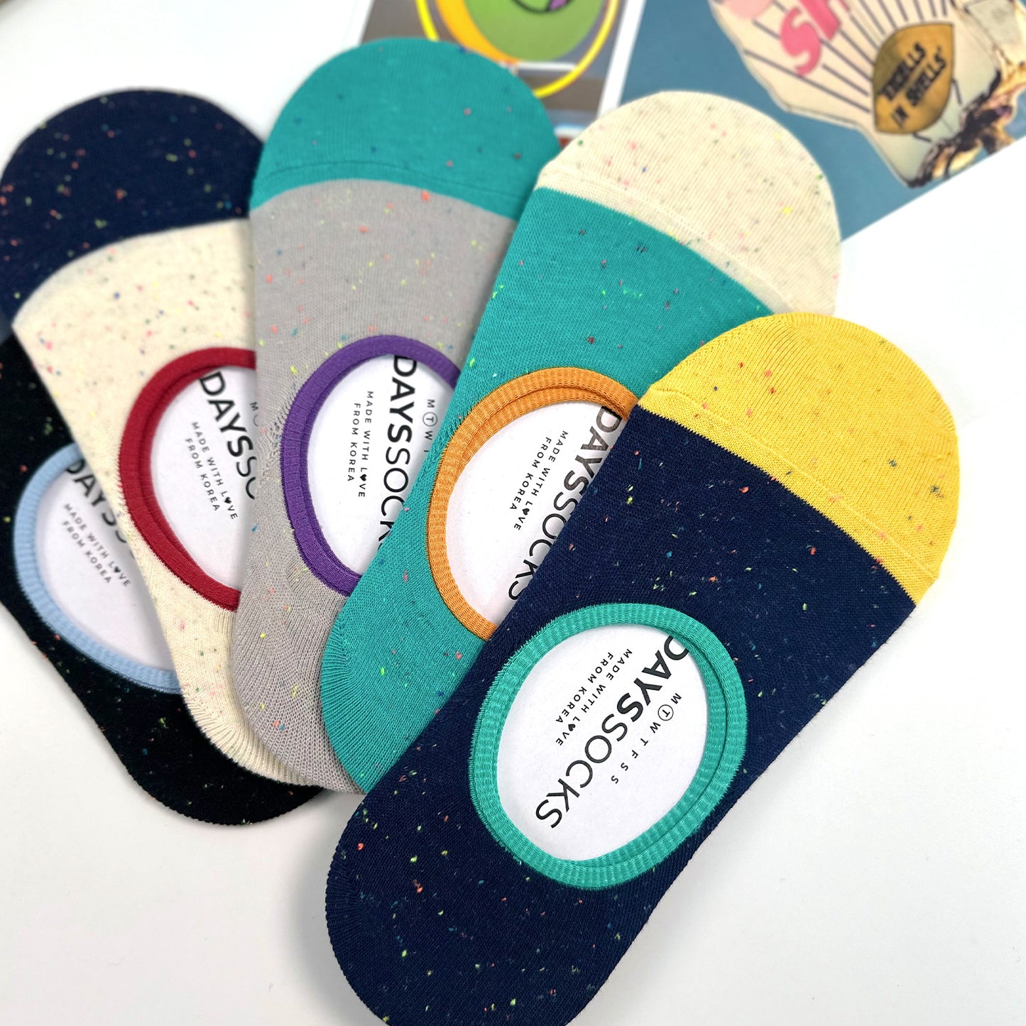 Women's No Show Dyes Nep Socks