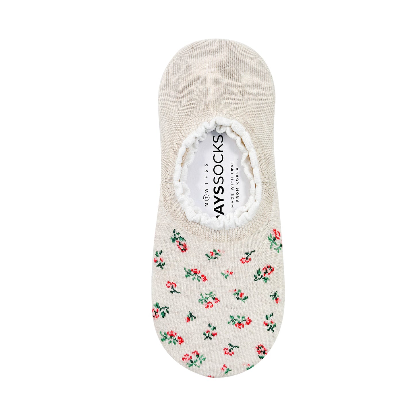 Women's No Show Flower Socks