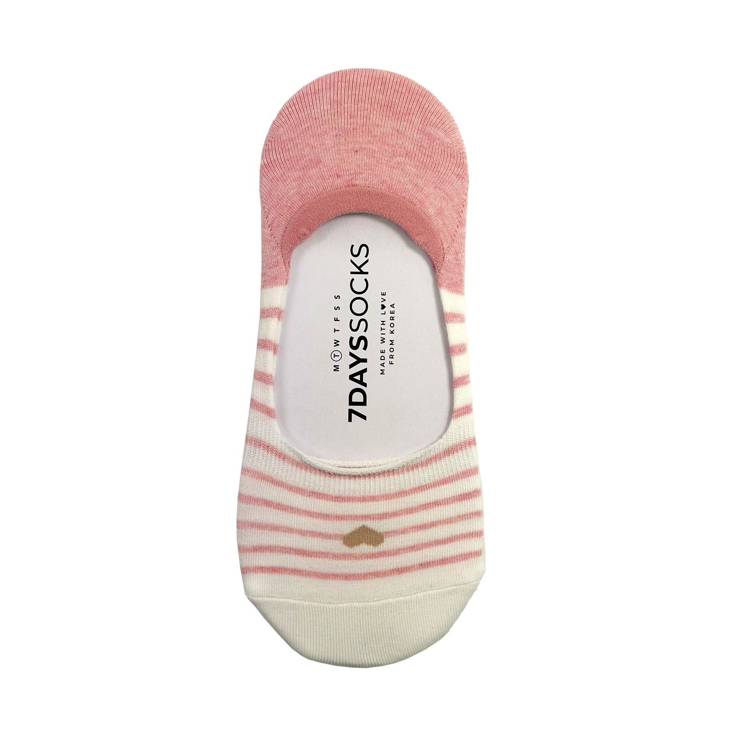 Women's No Show Rolling Heart Socks