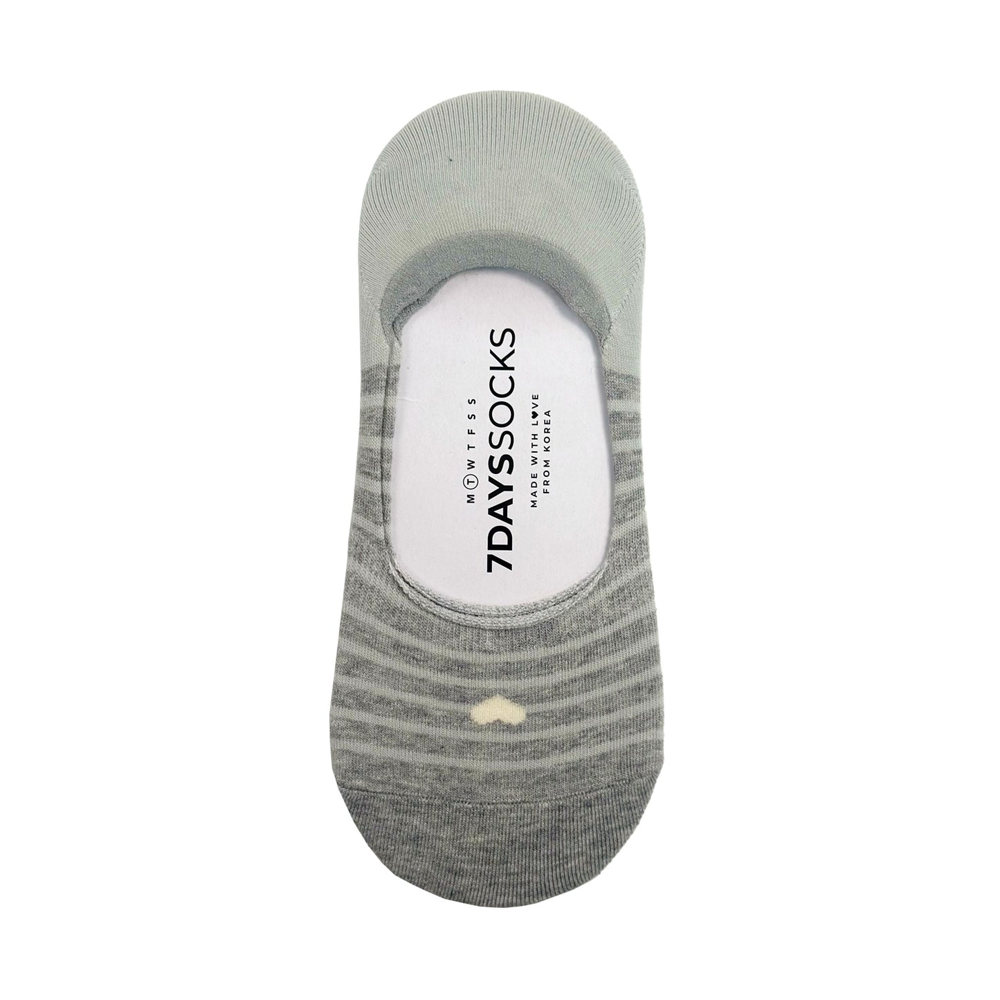 Women's No Show Rolling Heart Socks