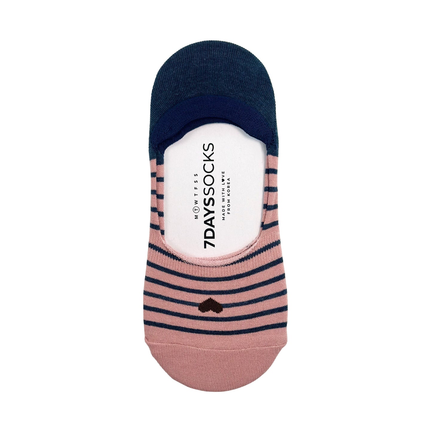 Women's No Show Rolling Heart Socks