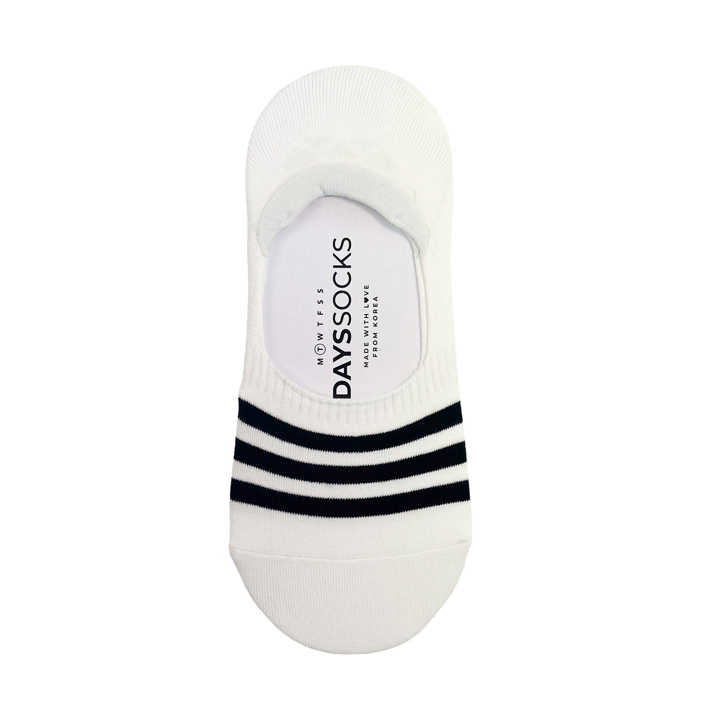 Women's No Show 3 Stripe AA Socks