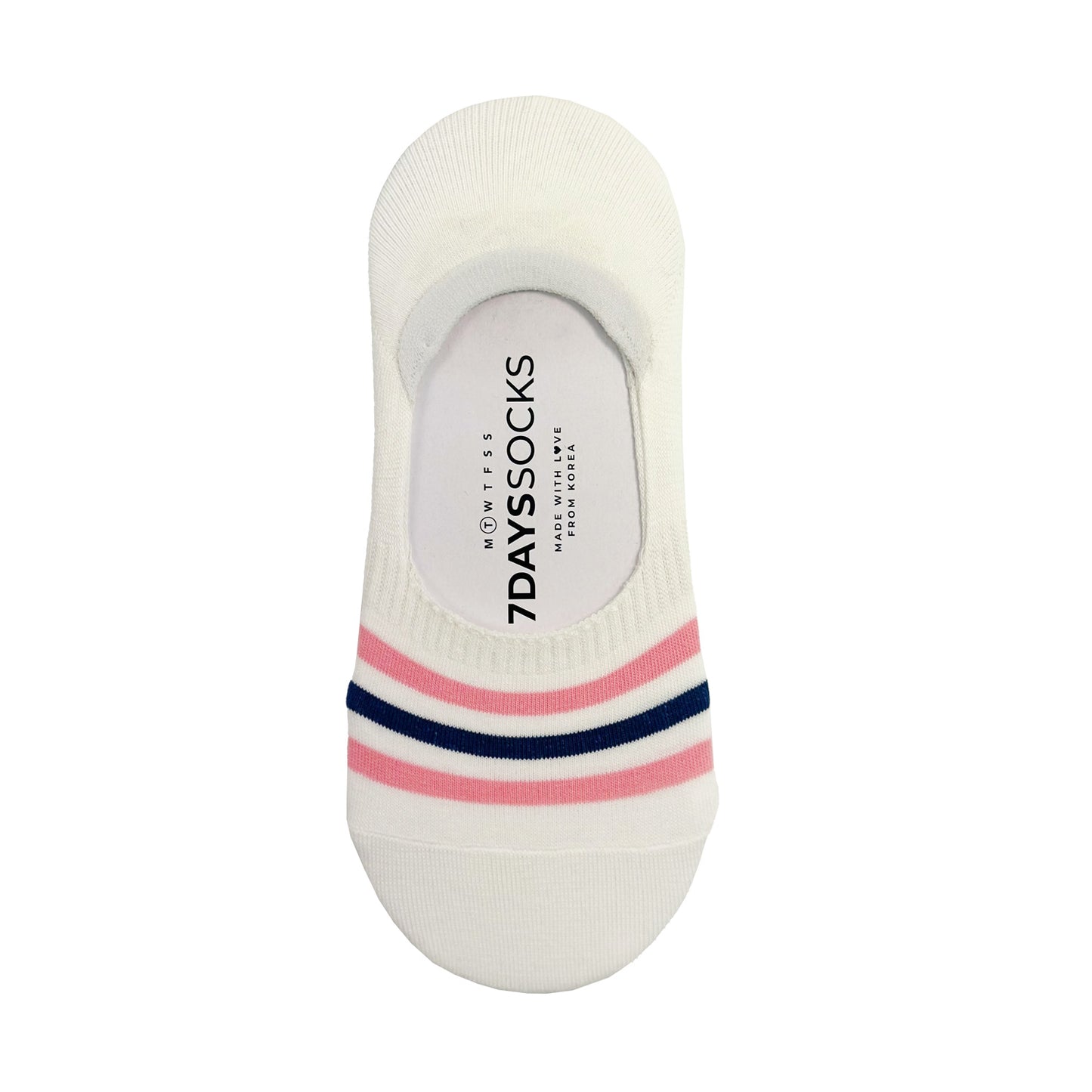 Women's No Show 3 Stripe AA Socks
