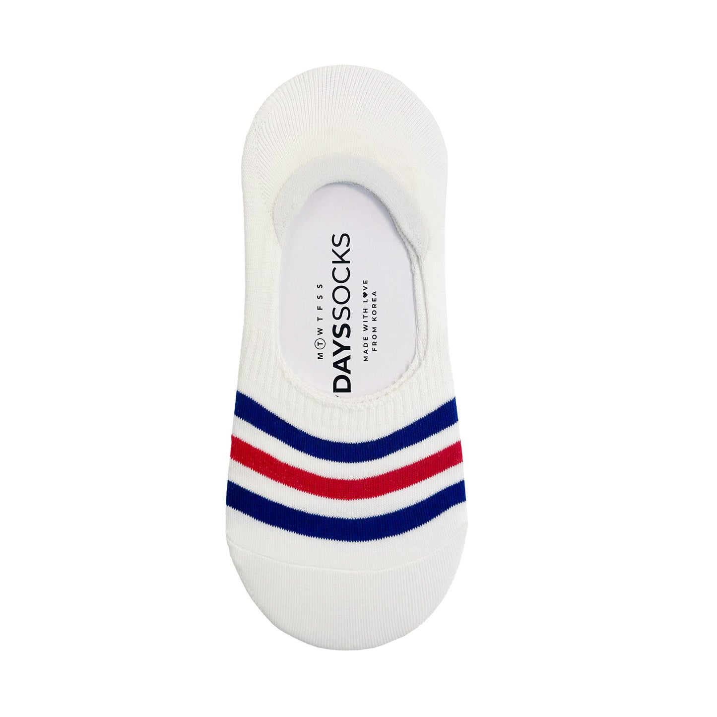 Women's No Show 3 Stripe AA Socks