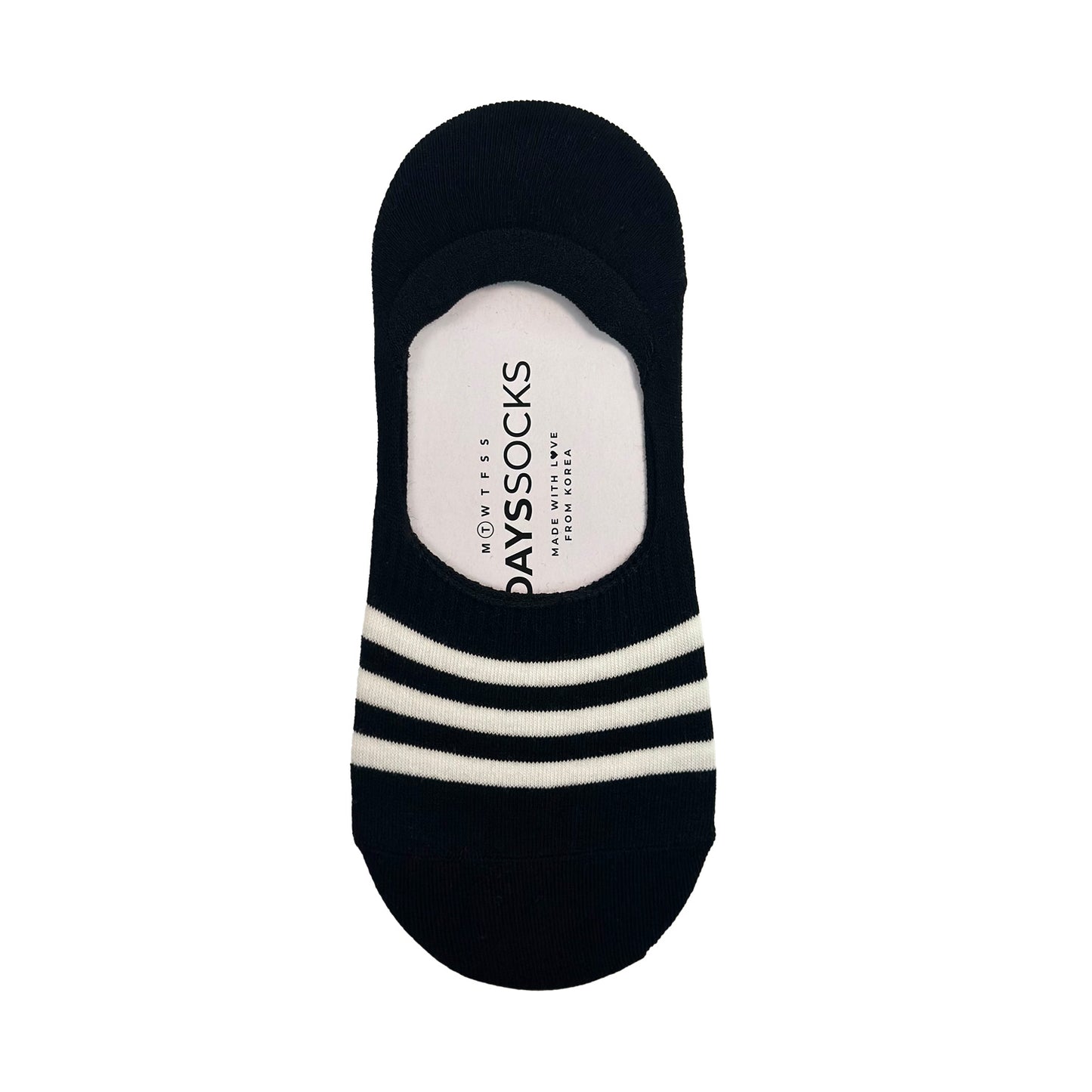Women's No Show 3 Stripe AA Socks