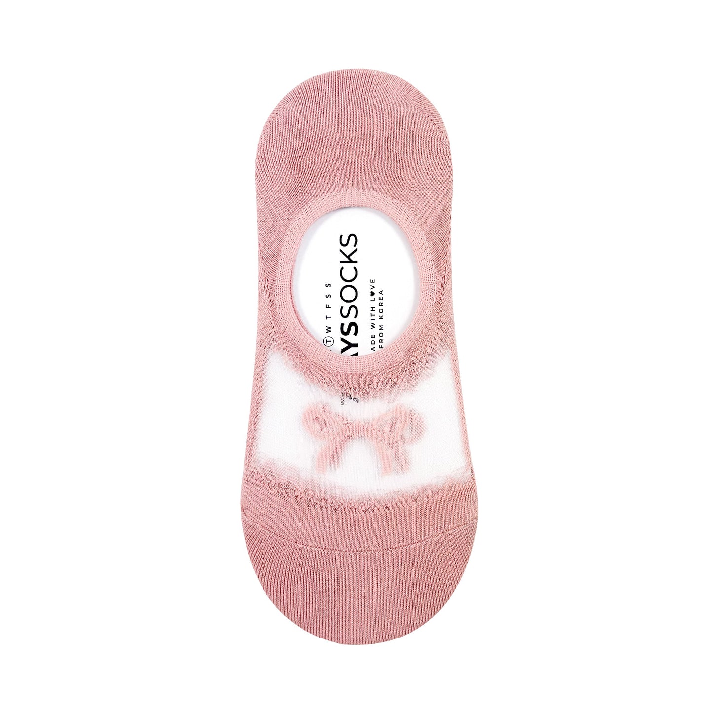 Women's No Show Ribbon See-Through Socks
