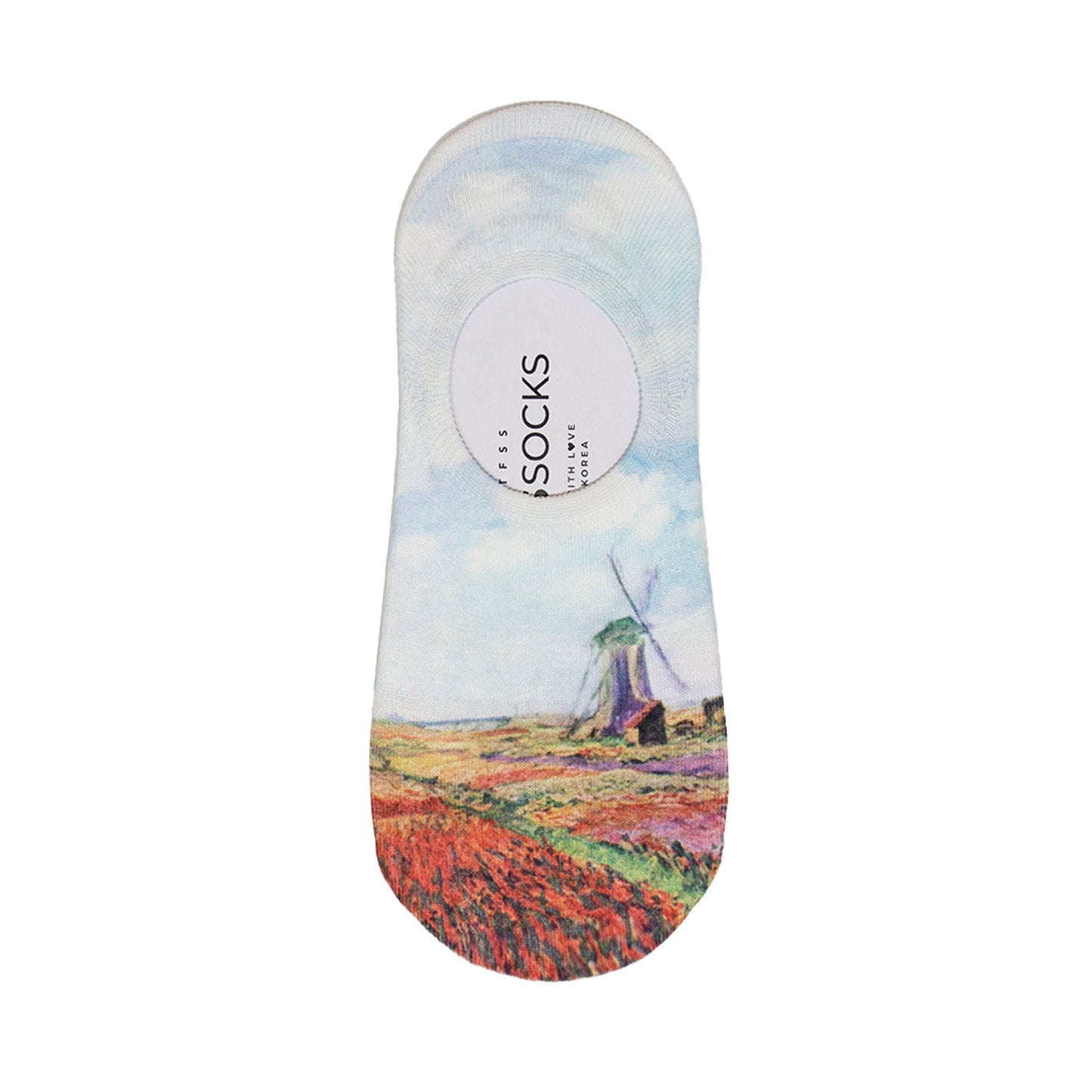 Women's No Show Famous Painting Printing Socks
