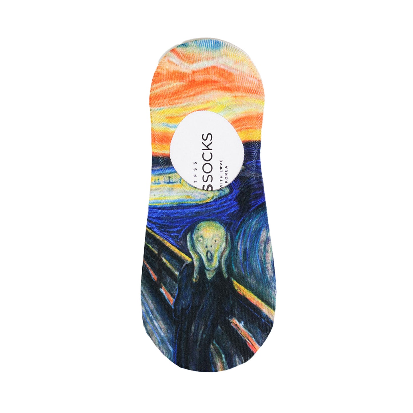 Women's No Show Famous Painting Printing Socks