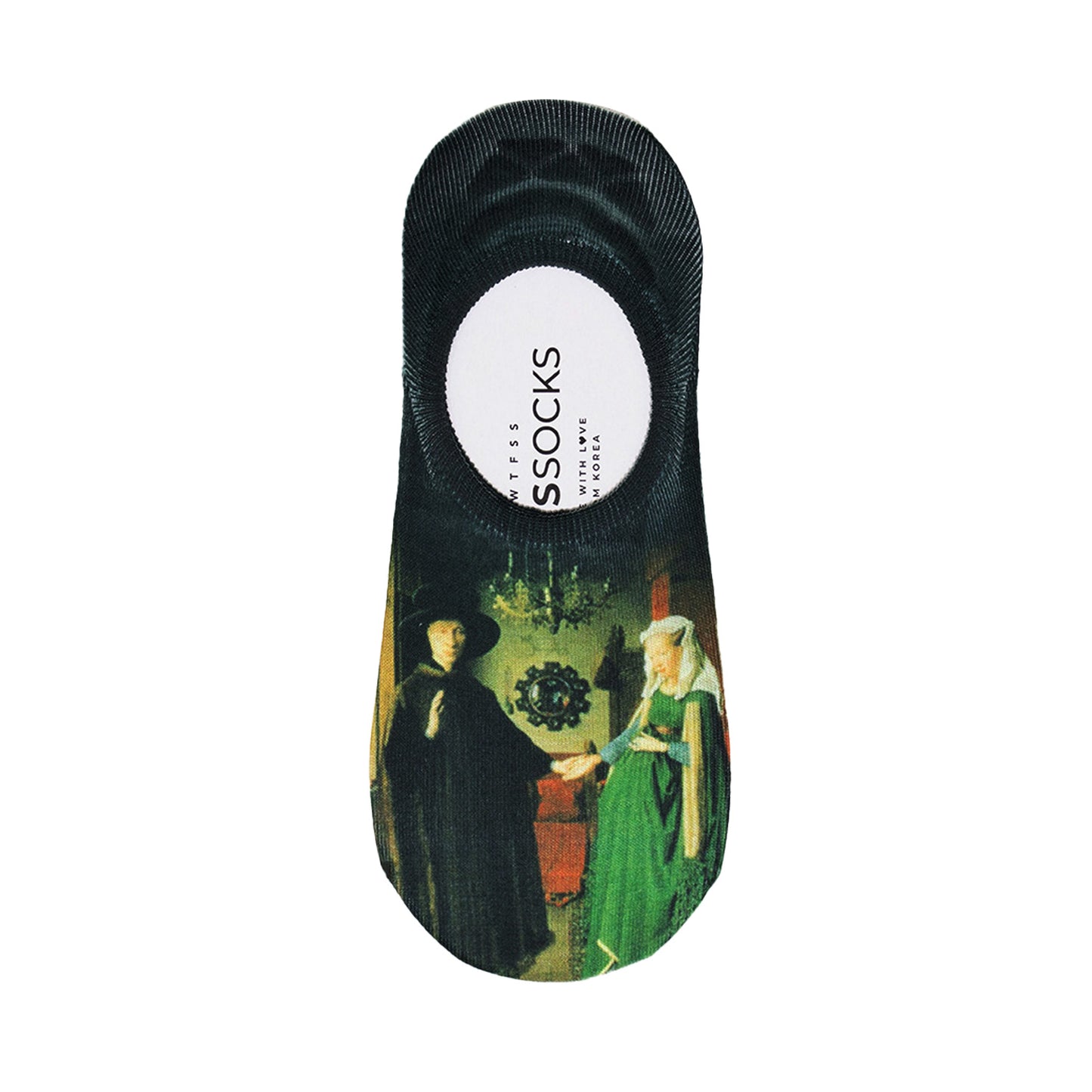 Women's No Show Famous Painting Printing Socks