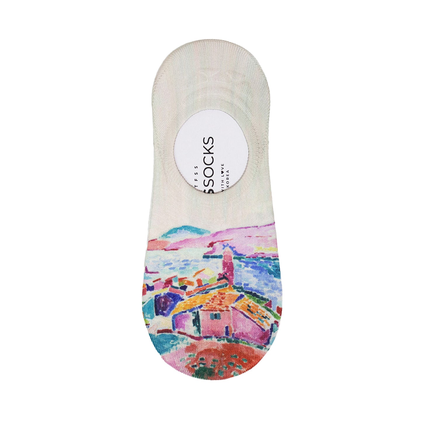 Women's No Show Famous Painting Printing Socks