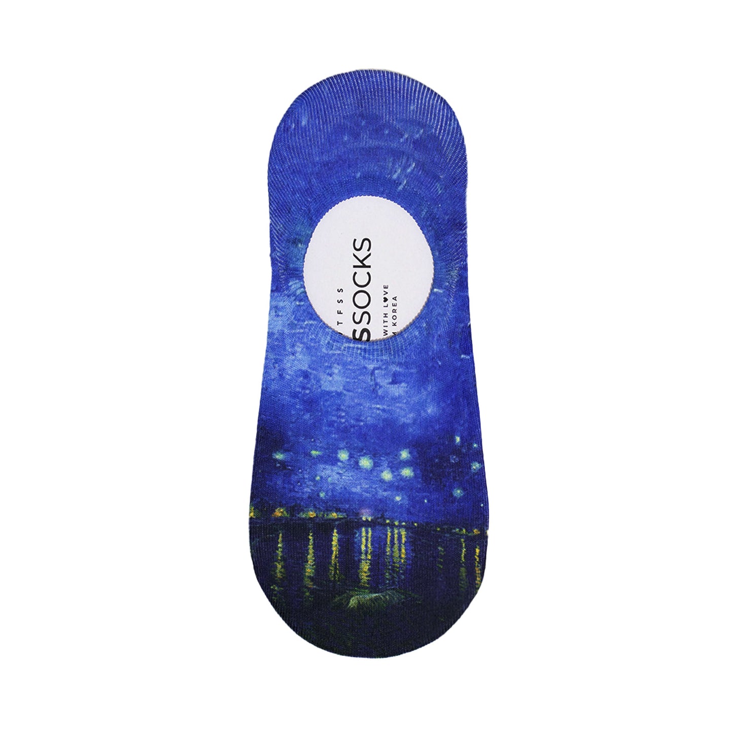 Women's No Show Famous Painting Printing Socks