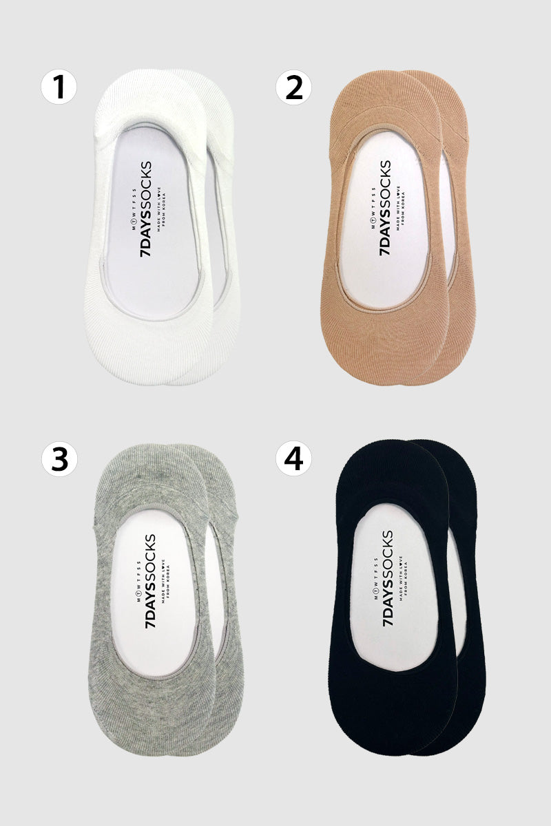 Women's No Show Cotton Foot Cover Socks