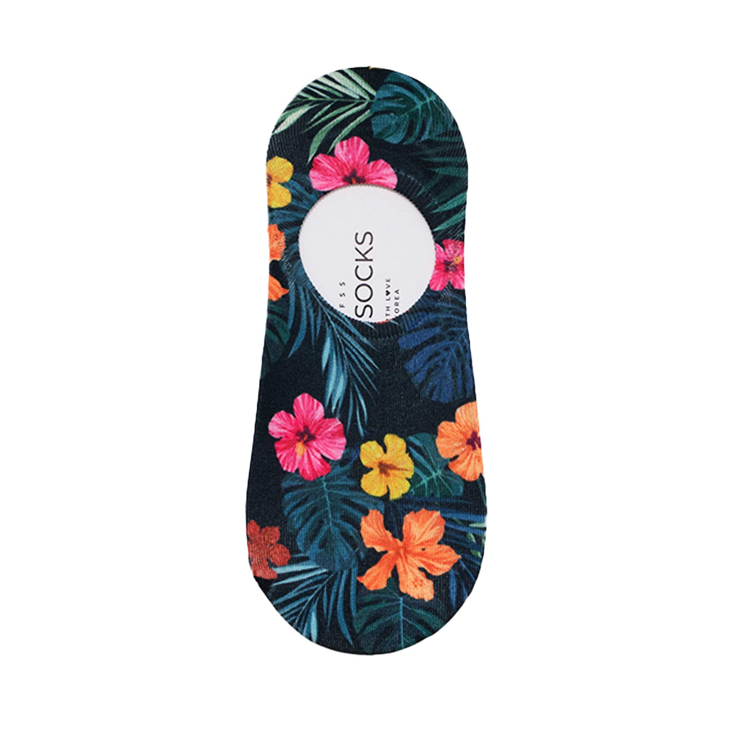 Women's No Show Tropical Printing Art Socks