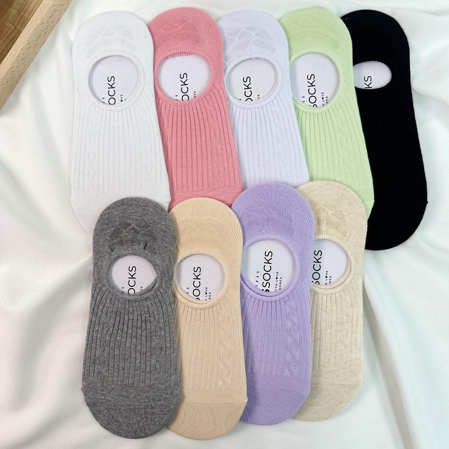 Women's No Show Basic Color Socks