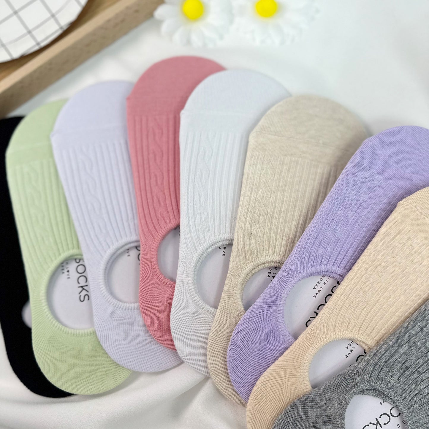 Women's No Show Basic Color Socks