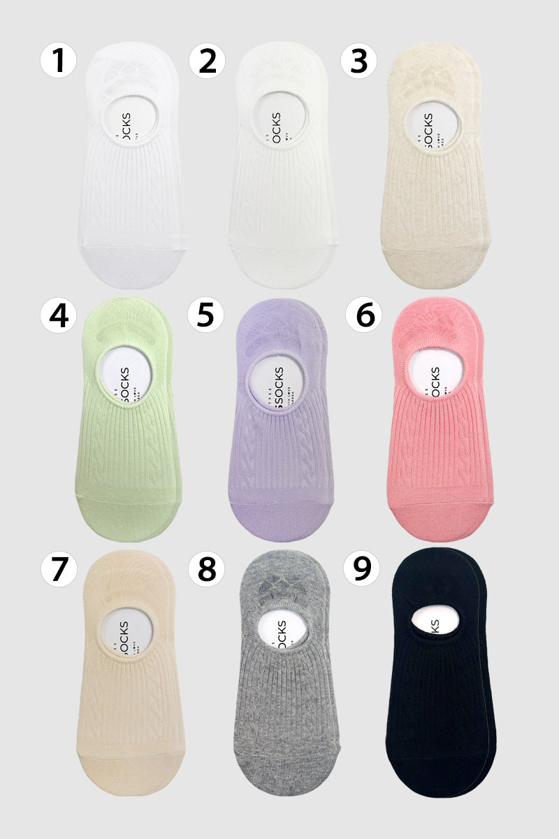 Women's No Show Basic Color Socks