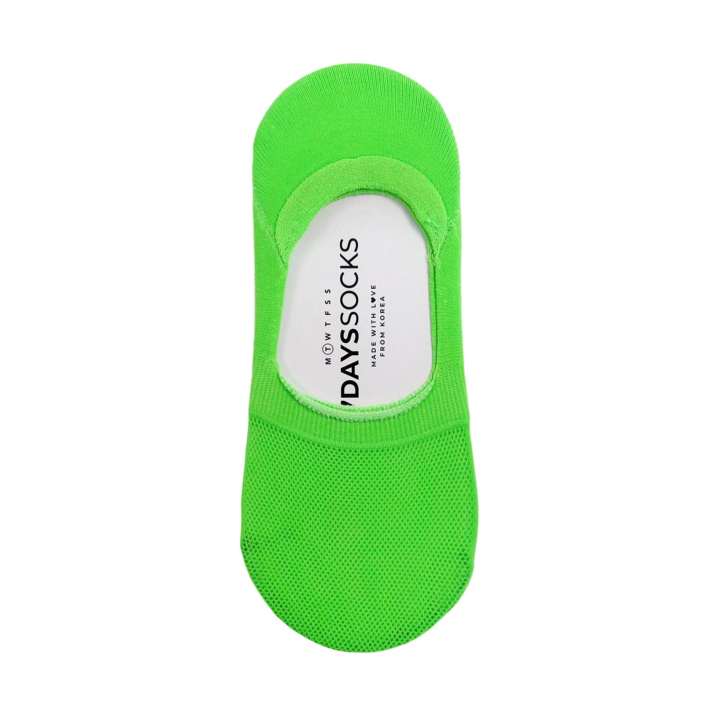Women's No Show Neon Mesh See-Through Socks