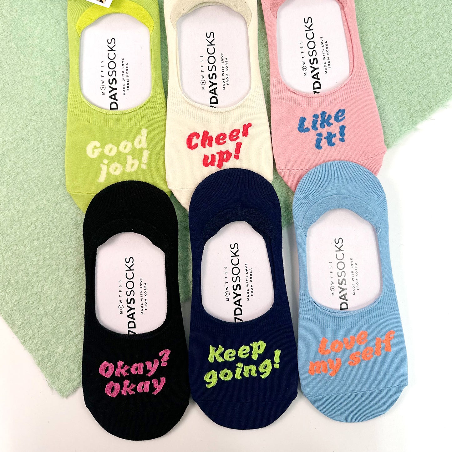 Women's No Show Neon Socks