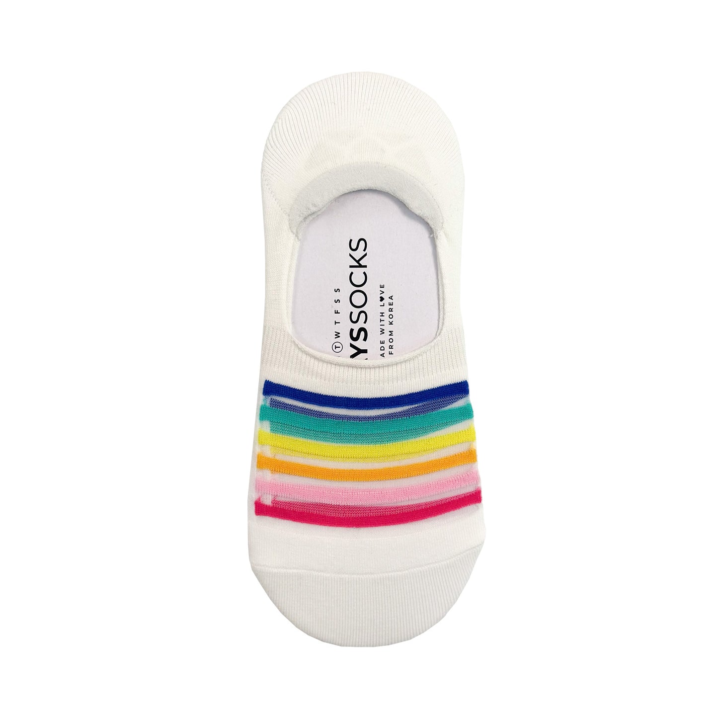 Women's No Show Crush Rainbow Socks