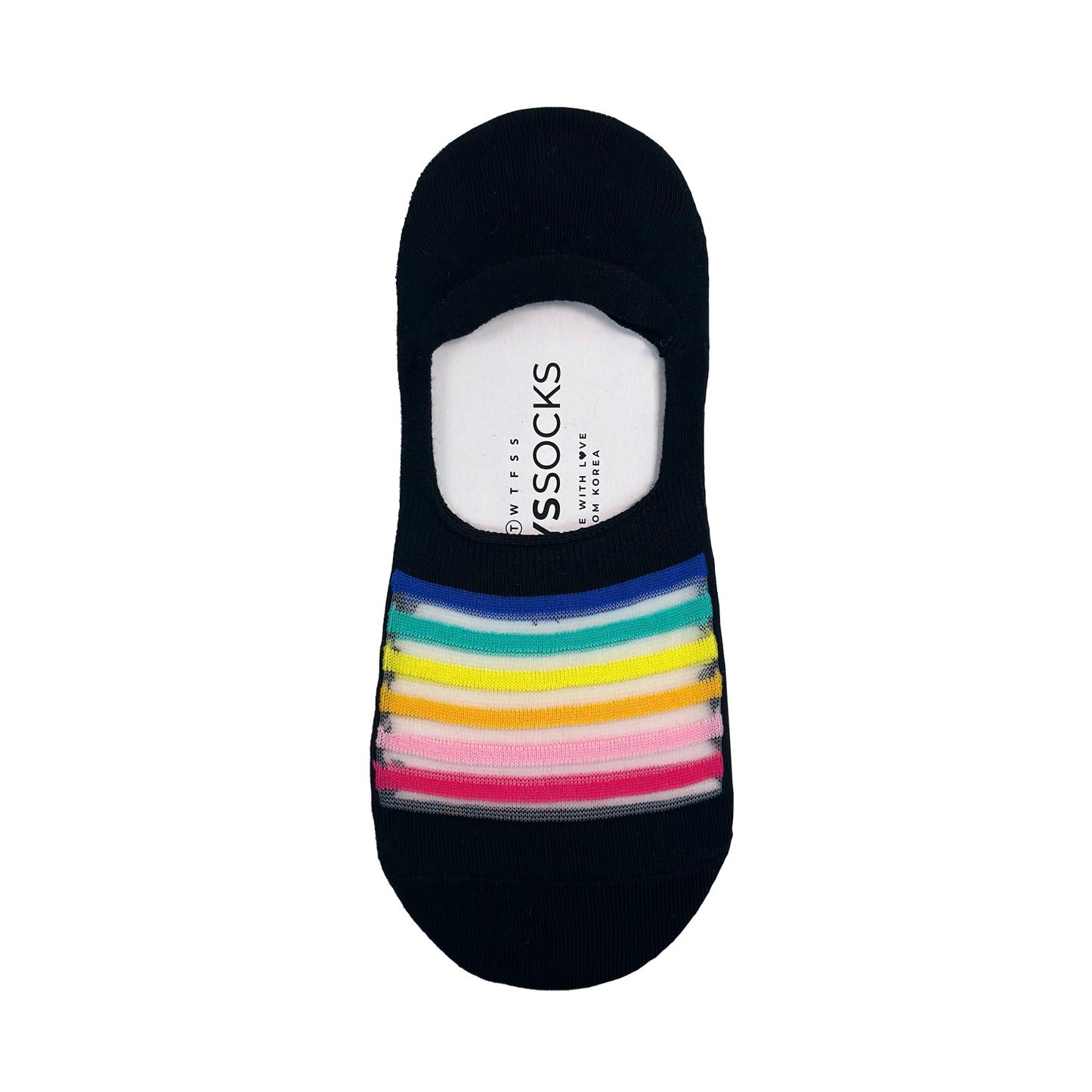 Women's No Show Crush Rainbow Socks