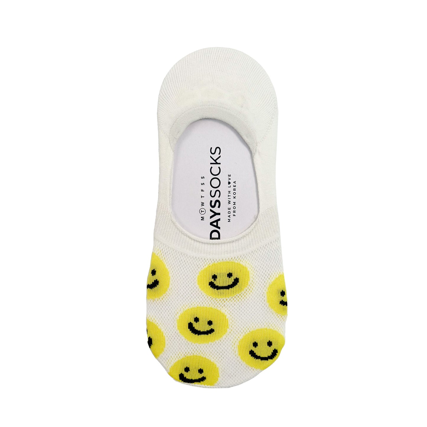 Women's No Show See-Through Smile Socks